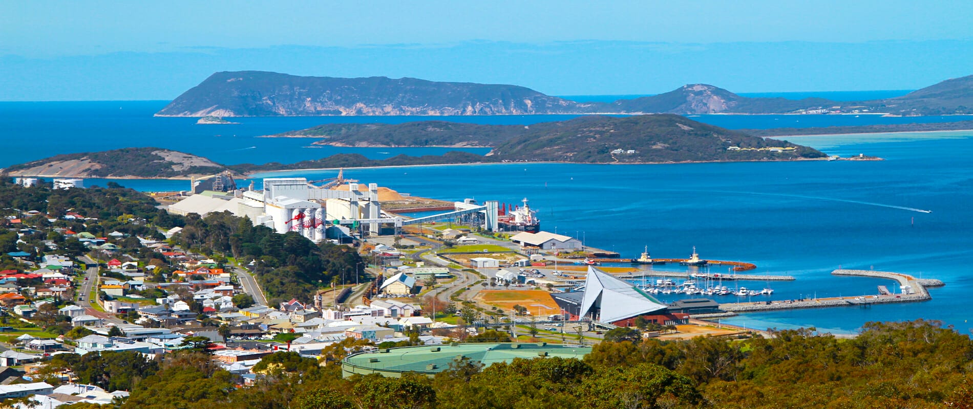 View of Princess Royal Harbour and King George Sound from Mt Melville, Albany